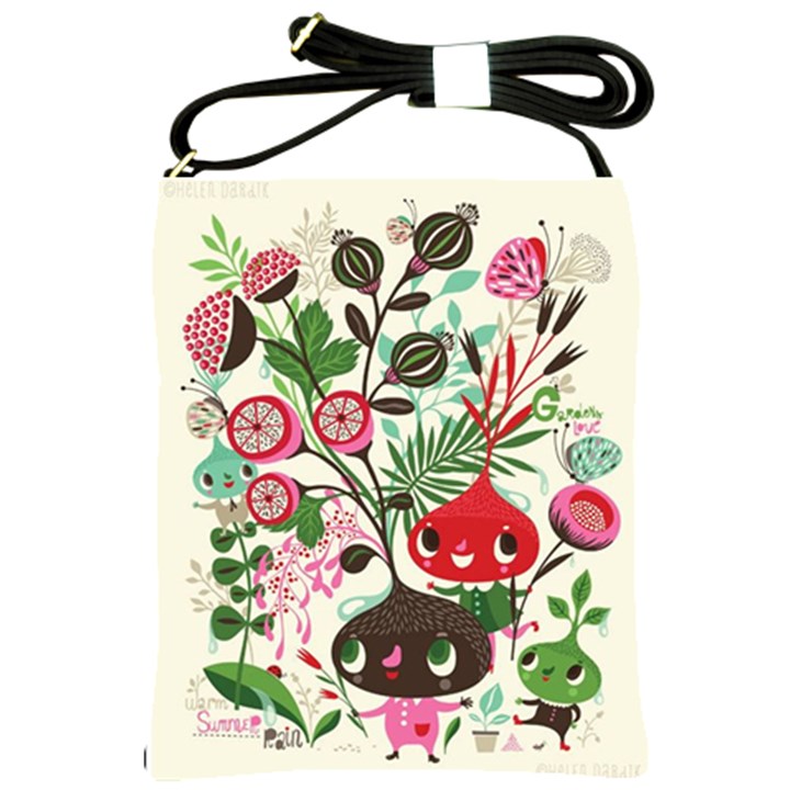 Cute flower cartoon  characters  Shoulder Sling Bags