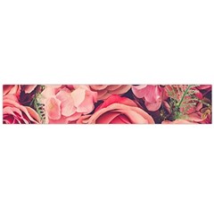 Beautiful Pink Roses  Flano Scarf (large)