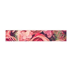 Beautiful Pink Roses  Flano Scarf (mini)