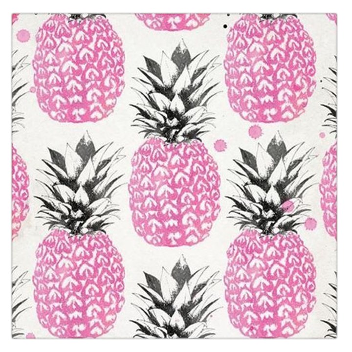 Cute pink pineapple  Large Satin Scarf (Square)