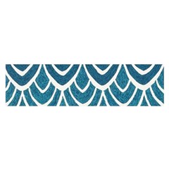 Blue Scale  Satin Scarf (oblong)