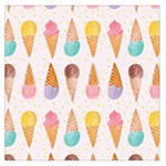 Cute ice cream Large Satin Scarf (Square) Front