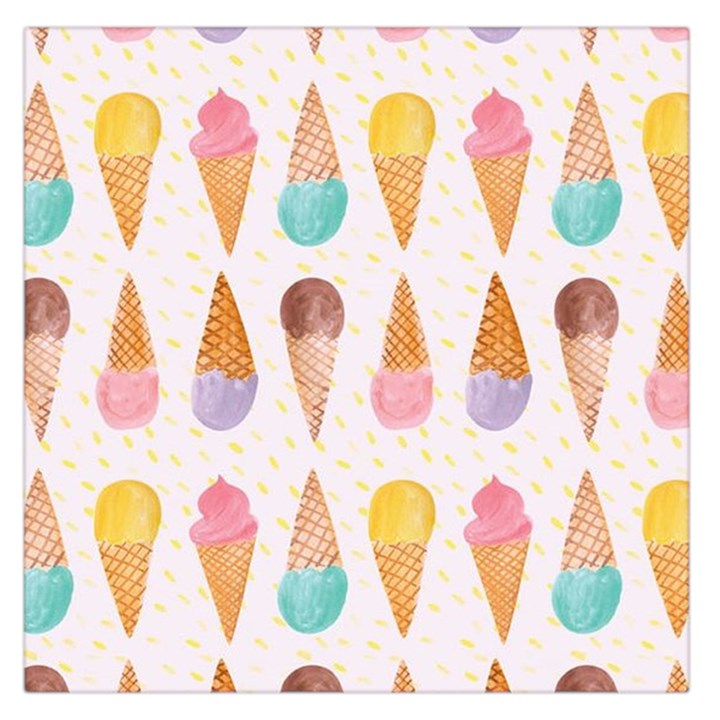 Cute ice cream Large Satin Scarf (Square)