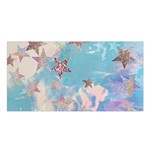 Pastel stars Satin Shawl Front