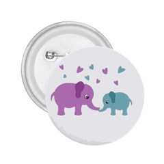 Elephant Love 2 25  Buttons by Valentinaart