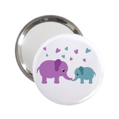 Elephant Love 2 25  Handbag Mirrors by Valentinaart