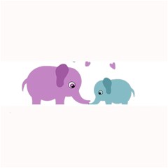 Elephant Love Large Bar Mats by Valentinaart