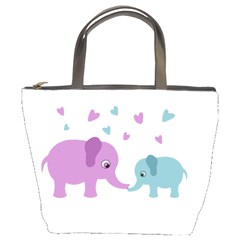 Elephant Love Bucket Bags by Valentinaart