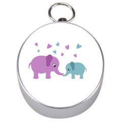 Elephant Love Silver Compasses by Valentinaart