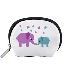 Elephant Love Accessory Pouches (small)  by Valentinaart