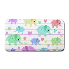 Elephant pastel pattern Medium Bar Mats