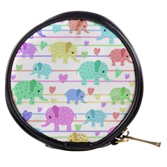 Elephant pastel pattern Mini Makeup Bags