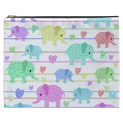 Elephant pastel pattern Cosmetic Bag (XXXL) 