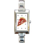 Pizza slice Rectangle Italian Charm Watch Front