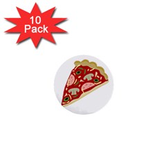 Pizza Slice 1  Mini Buttons (10 Pack)  by Valentinaart