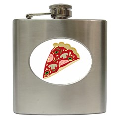 Pizza Slice Hip Flask (6 Oz) by Valentinaart