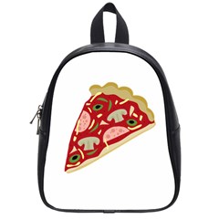 Pizza Slice School Bags (small)  by Valentinaart