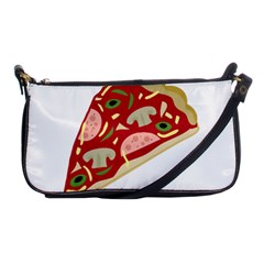 Pizza Slice Shoulder Clutch Bags by Valentinaart