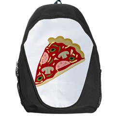 Pizza Slice Backpack Bag by Valentinaart