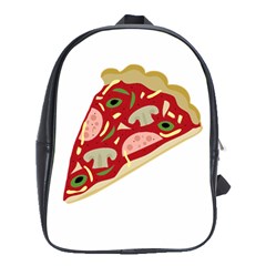 Pizza Slice School Bags (xl)  by Valentinaart