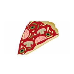 Pizza Slice Satin Wrap by Valentinaart