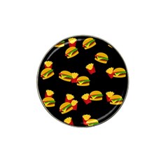 Hamburgers And French Fries Pattern Hat Clip Ball Marker by Valentinaart