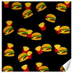 Hamburgers And French Fries Pattern Canvas 20  X 20   by Valentinaart