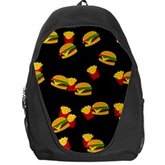 Hamburgers And French Fries Pattern Backpack Bag by Valentinaart