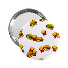 Hamburgers And French Fries  2 25  Handbag Mirrors by Valentinaart