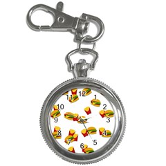 Hamburgers And French Fries  Key Chain Watches by Valentinaart