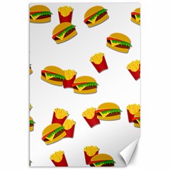 Hamburgers And French Fries  Canvas 20  X 30   by Valentinaart