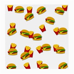 Hamburgers And French Fries  Medium Glasses Cloth by Valentinaart