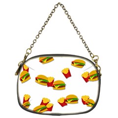 Hamburgers And French Fries  Chain Purses (two Sides)  by Valentinaart