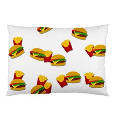 Hamburgers And French Fries  Pillow Case by Valentinaart