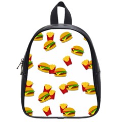 Hamburgers And French Fries  School Bags (small) 