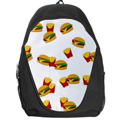 Hamburgers And French Fries  Backpack Bag by Valentinaart