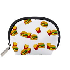 Hamburgers And French Fries  Accessory Pouches (small)  by Valentinaart