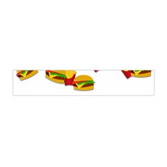 Hamburgers And French Fries  Flano Scarf (mini) by Valentinaart