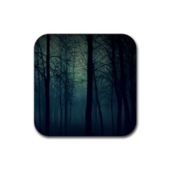 Dark Forest Rubber Coaster (square)  by Brittlevirginclothing