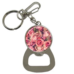 Beautiful Pink Roses Bottle Opener Key Chains by Brittlevirginclothing