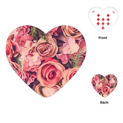 Beautiful Pink Roses Playing Cards (heart)  by Brittlevirginclothing