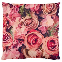 Beautiful Pink Roses Standard Flano Cushion Case (two Sides) by Brittlevirginclothing