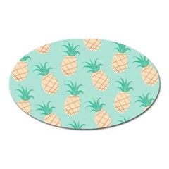 Pineapple Oval Magnet by Brittlevirginclothing