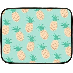 Pineapple Double Sided Fleece Blanket (mini)  by Brittlevirginclothing