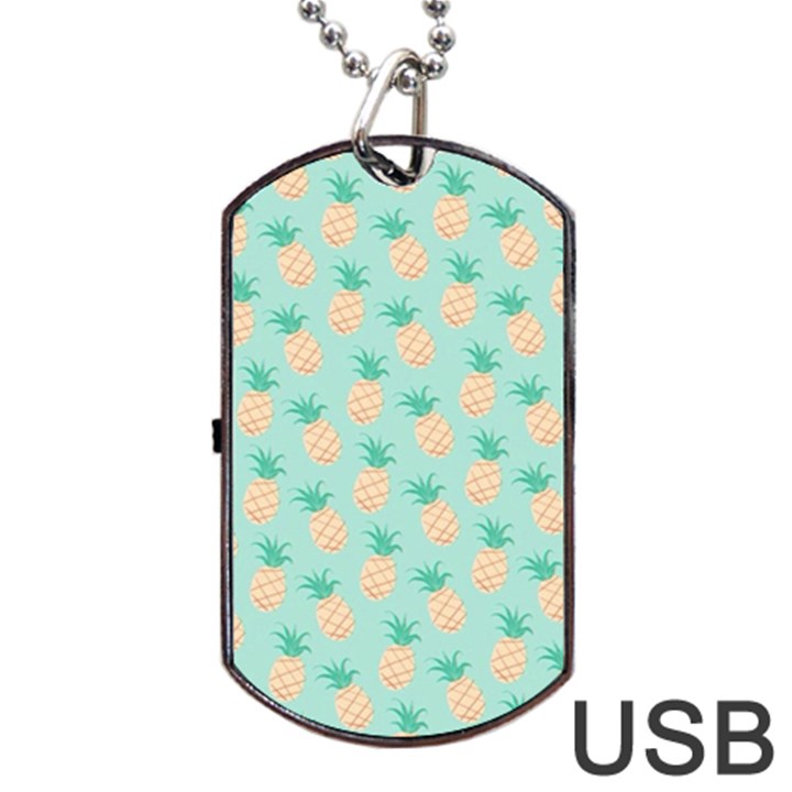 Pineapple Dog Tag USB Flash (One Side)