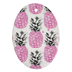 Pink Pineapple Ornament (oval) by Brittlevirginclothing