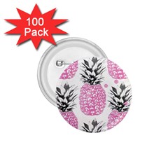 Pink Pineapple 1 75  Buttons (100 Pack)  by Brittlevirginclothing