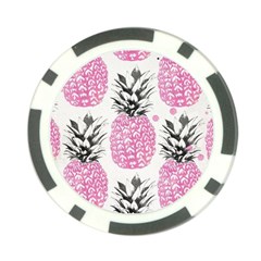 Pink Pineapple Poker Chip Card Guard by Brittlevirginclothing