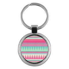 ¨pink Bohemian Key Chains (round)  by Brittlevirginclothing