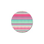 ¨Pink bohemian Golf Ball Marker Front